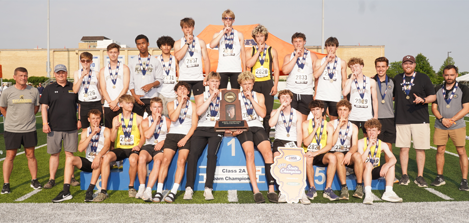 2025 IHSA Boys Track Field State Champions 2A - Sycamore