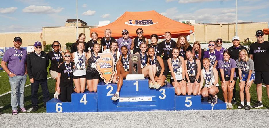 2025 IHSA Girls Track Field State Champions 1A - El Paso-Gridley High School