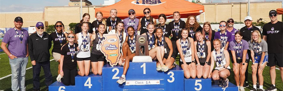 2025 IHSA Girls Track Field State Champions 1A - El Paso-Gridley High School