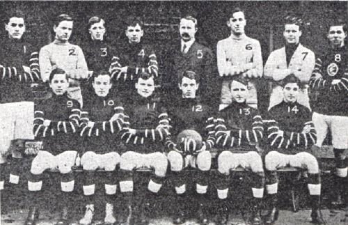 Englewood, 1910, with Coach Archibald Paterson (center top)