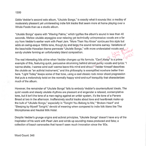 Review Writing