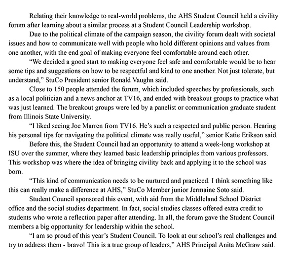 Yearbook Copy Writing
